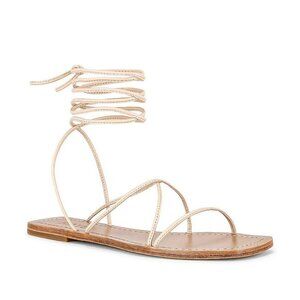 RAYE Cream Strappy Sandals